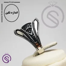 رکاب انگشتر نقره مردانه مدل ایرج