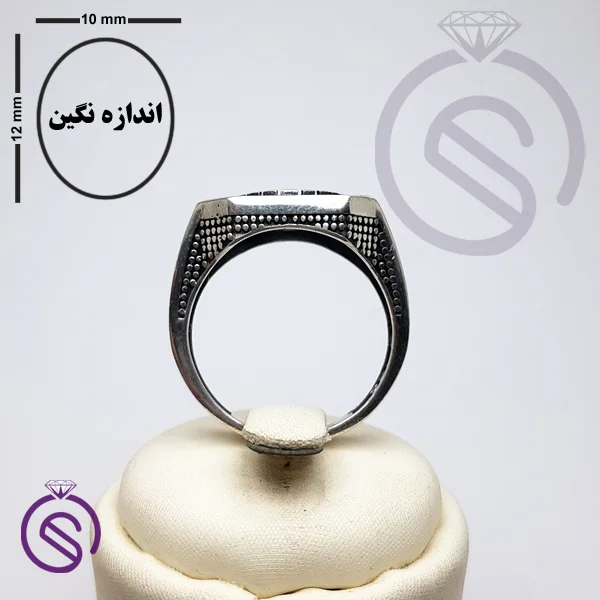 رکاب انگشترنقره مردانه مدل کاوه