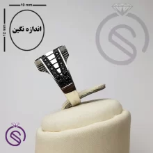 رکاب انگشترنقره مردانه مدل کاوه