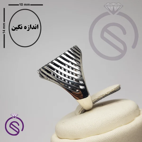 رکاب انگشتر نقره مردانه مدل کیان
