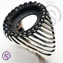 رکاب انگشتر نقره مردانه مدل کیان کد 62533