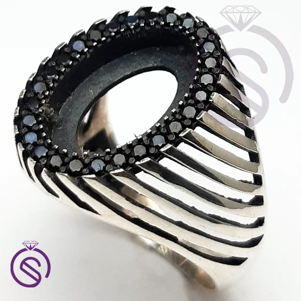 رکاب انگشتر نقره مردانه مدل کیان