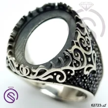 رکاب انگشتر نقره مردانه مدل مانی کد 62723