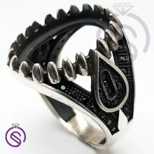 رکاب انگشتر نقره مردانه مدل امید کد 62577