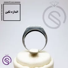 رکاب انگشتر نقره مردانه مدل قلعه