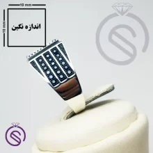 رکاب انگشتر نقره مردانه مدل قلعه