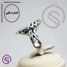 رکاب انگشتر نقره مردانه کد 72109