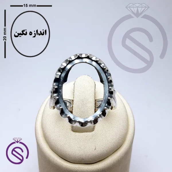 رکاب انگشتر نقره مردانه کد 72109