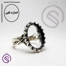 رکاب انگشتر نقره مردانه کد 72109