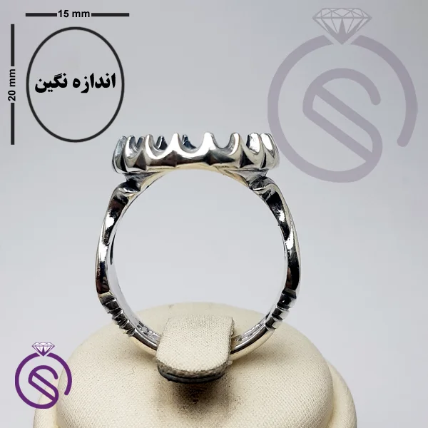 رکاب انگشتر نقره مردانه کد 72109