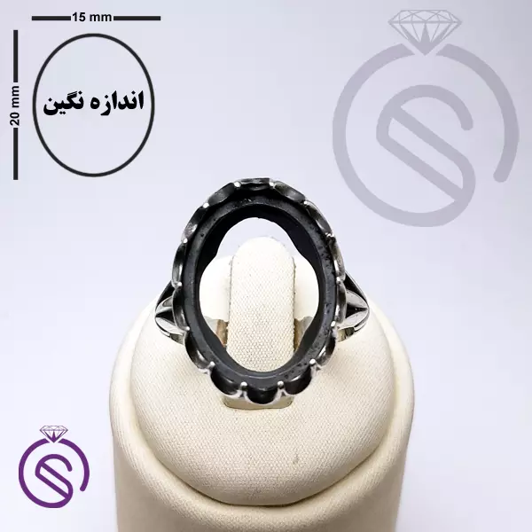 رکاب انگشتر نقره مردانه کد 72110