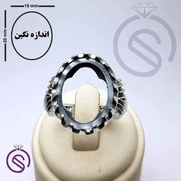 رکاب انگشتر نقره مردانه کد 72111