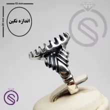 رکاب انگشتر نقره مردانه کد 72111