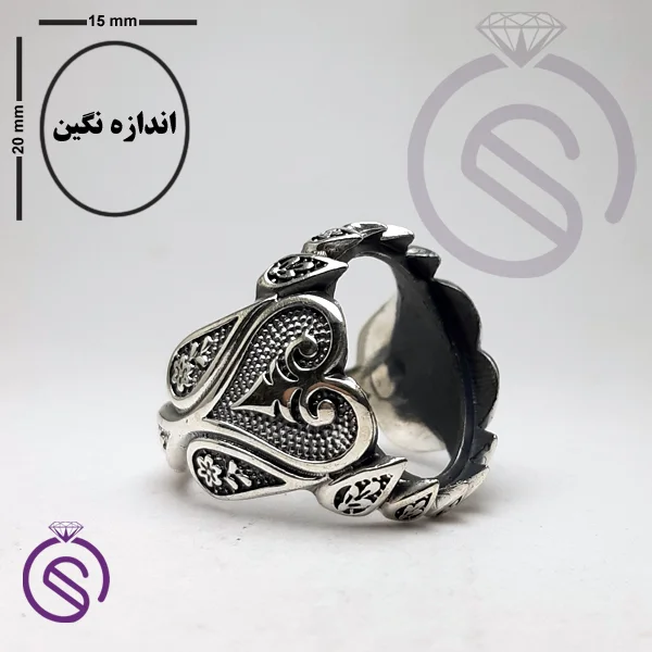 رکاب انگشتر نقره مردانه کد 72112