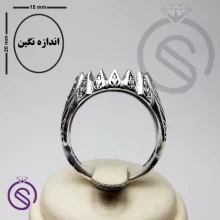 رکاب انگشتر نقره مردانه کد 72112