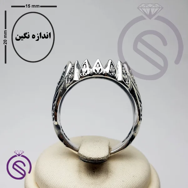 رکاب انگشتر نقره مردانه کد 72112