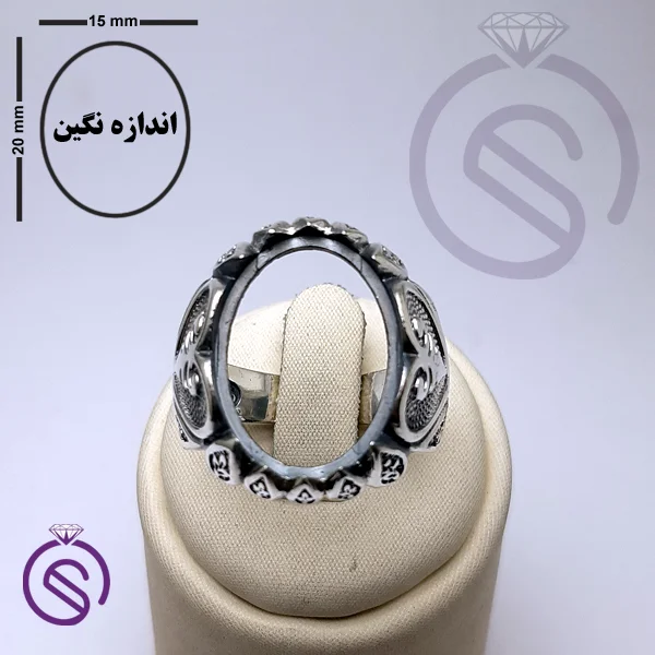 رکاب انگشتر نقره مردانه کد 72112