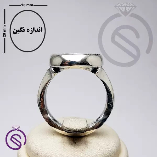 رکاب انگشتر نقره مردانه کد 72113