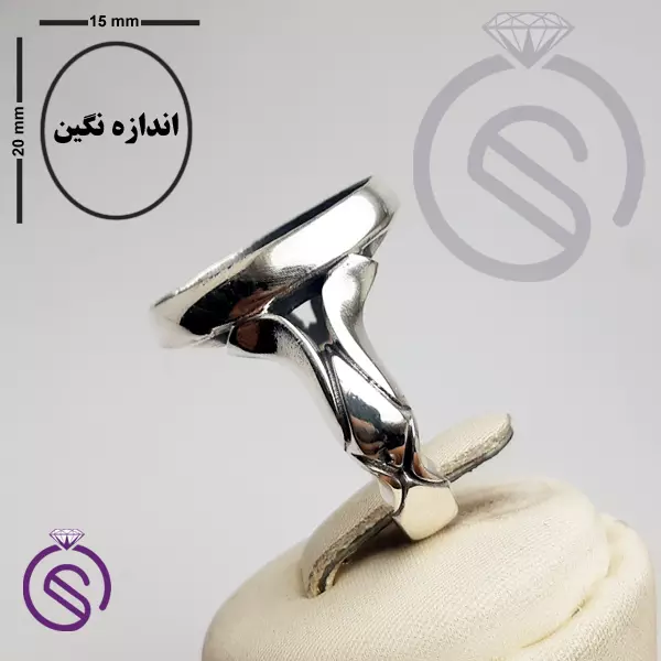 رکاب انگشتر نقره مردانه کد 72113
