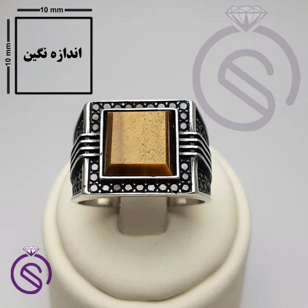 انگشتر چشم ببر مدل مایکل