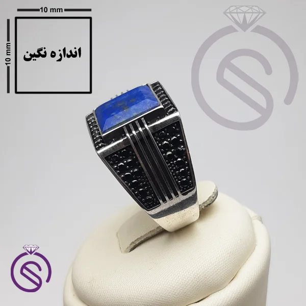 انگشتر لاجورد مدل مایکل