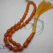 13265تسبیح کهربا نارنجی کد 42502