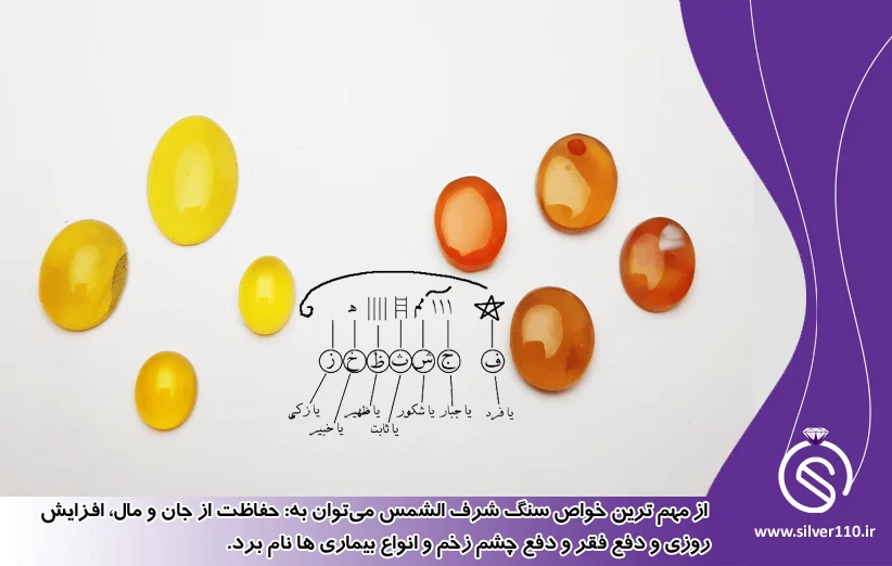 خواص سنگ شرف الشمس