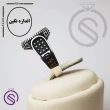 رکاب انگشتر نقره مردانه مدل رامتین