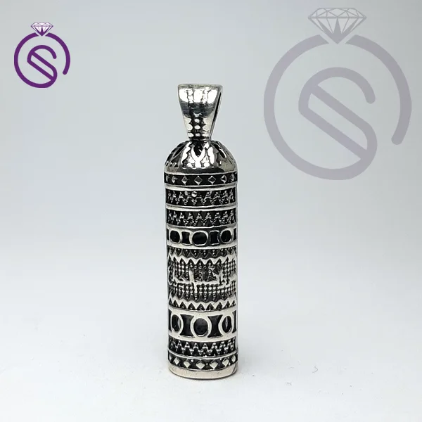 گردنبند نقره حرز مدل لوزی