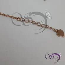 دستبند حلقه‌ای رزگلد