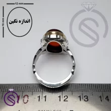 انگشتر عقیق قرمز مدل سلمان