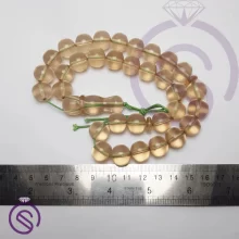 تسبیح سندلوس 33 دانه عسلی شفاف