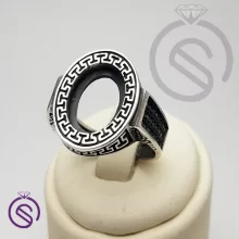 رکاب انگشتر نقره مردانه مدل شاهان کد 62511