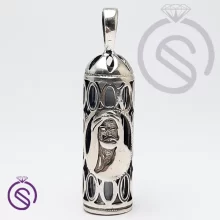 گردنبند نقره حرز مدل شمایل علی