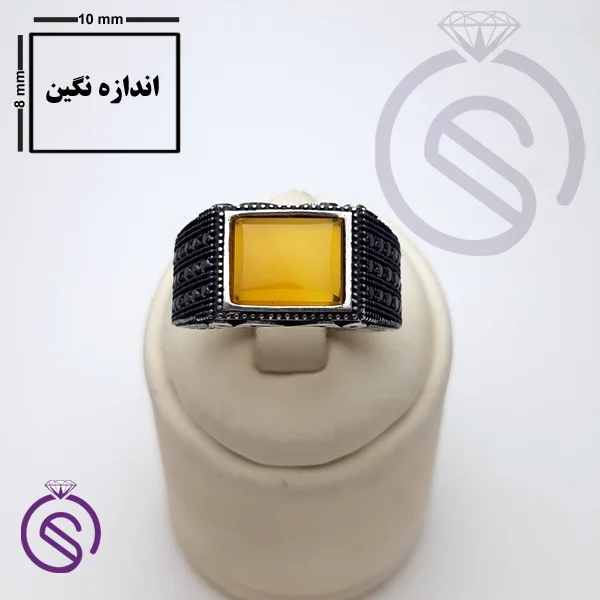 انگشتر نقره شرف الشمس مدل ایمان
