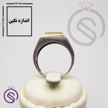 انگشتر نقره شرف الشمس مردانه مدل بهمن