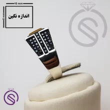 انگشتر نقره شرف الشمس مردانه مدل داراب
