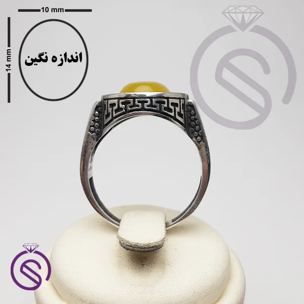 انگشتر نقره شرف الشمس مردانه مدل شاهان