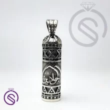گردنبند نقره حرز مدل باب الجواد کد 13711