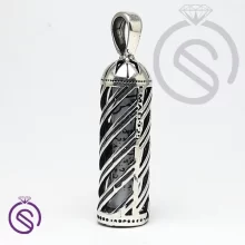 گردنبند نقره حرز مدل ضامن آهو