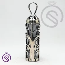 گردنبند نقره حرز مدل گل لاله