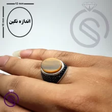انگشتر چشم ببر مدل استفان