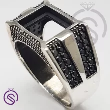رکاب انگشتر نقره مردانه مدل کریستوفر کد 62272