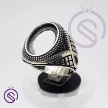 رکاب انگشتر نقره مردانه مدل آرشام کد 62118