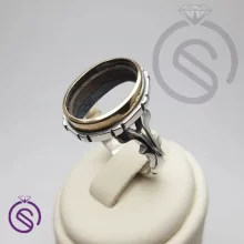 رکاب انگشتر نقره مردانه مدل سلمان کد 62262