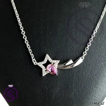گردنبند نقره زنانه سوارسکی مدل ستاره کد 11462