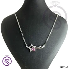 گردنبند نقره زنانه سوارسکی مدل ستاره کد 11462