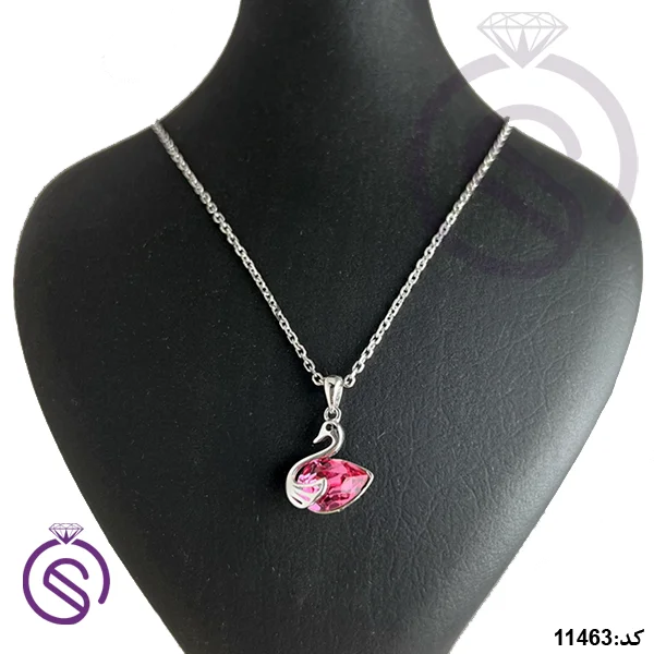 گردنبند نقره زنانه سوارسکی مدل قو کد 11463