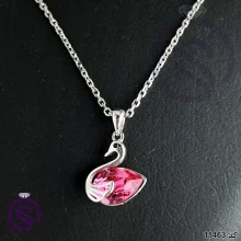 گردنبند نقره زنانه سوارسکی مدل قو کد 11463