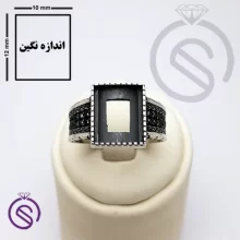 رکاب انگشتر نقره مردانه مدل تاجیک